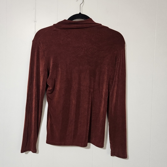 Double D Ranch Jersey Mock Neck Turtleneck Longsleeve - Picture 3 of 5